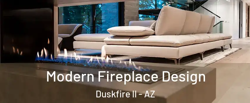 Modern Fireplace Design Duskfire II - AZ