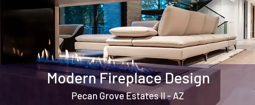 Modern Fireplace Design Pecan Grove Estates II - AZ