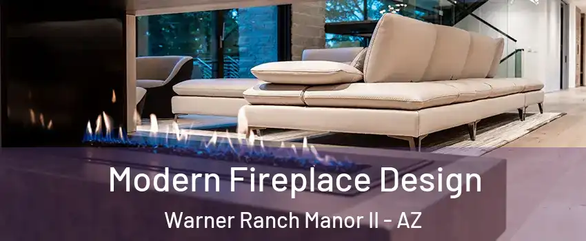 Modern Fireplace Design Warner Ranch Manor II - AZ